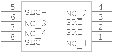 CSE185L - Triad Magnetics - PCB symbol