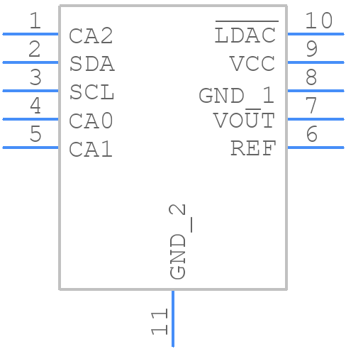 LTC2626IDD-1#TRPBF - Analog Devices - PCB symbol