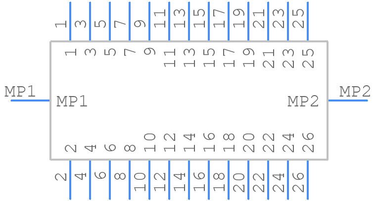 XF2J262411AR100 - OMRON Electronics - PCB symbol