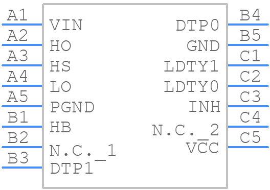 MAX20307EWL+ - Analog Devices - PCB symbol
