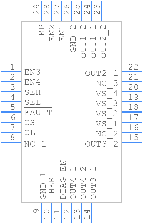 TPS274160BRLHR - Texas Instruments - PCB symbol