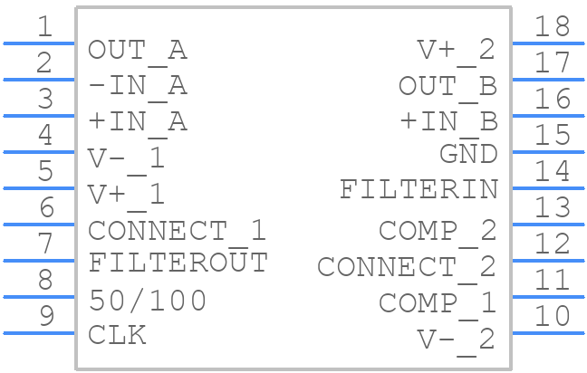 LTC1066-1CSW#TRPBF - Analog Devices - PCB symbol