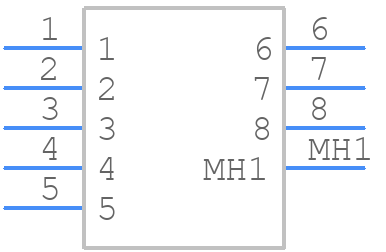 30700-4080 - Molex - PCB symbol