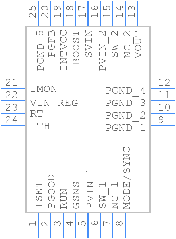 LTC3623EUDD#TRPBF - Analog Devices - PCB symbol