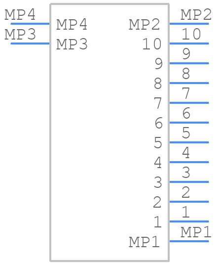 FH34D-10S-0.5SH(50) - Hirose - PCB symbol