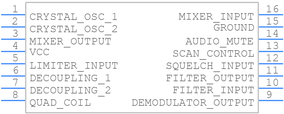 MC3361CP - Motorola - PCB symbol