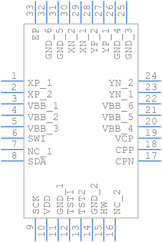 AMIS30622C6228G - onsemi - PCB symbol