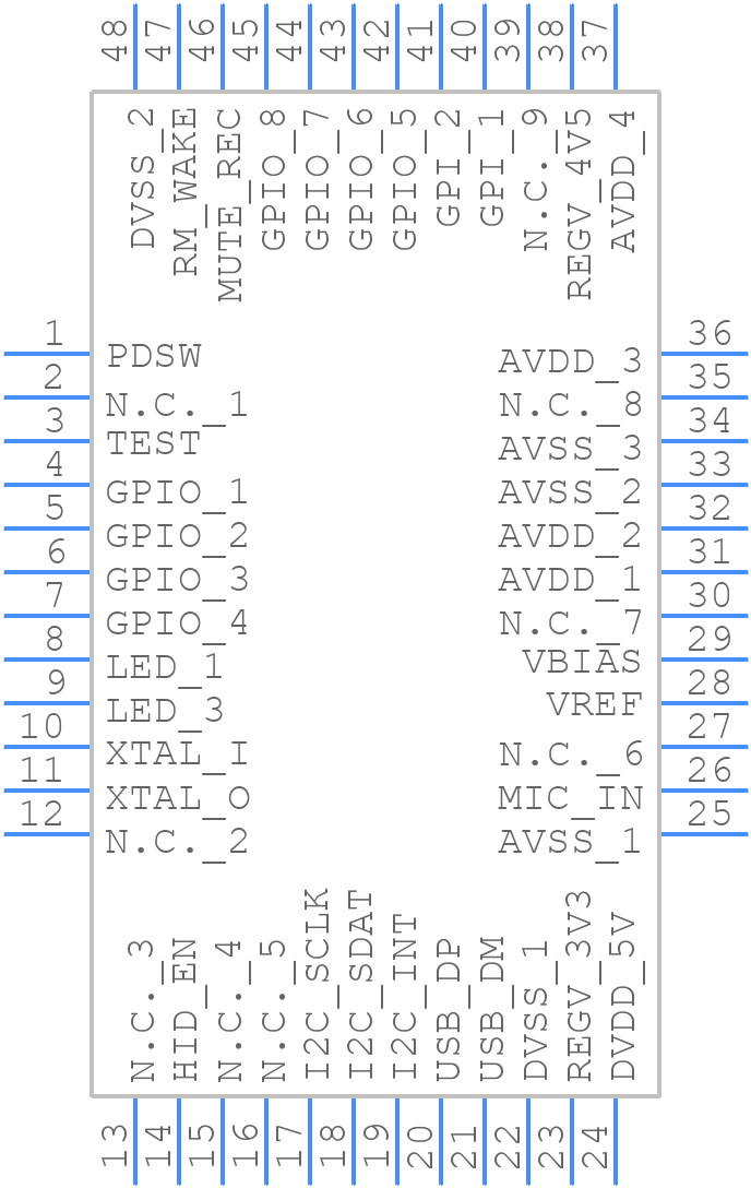 CM6327A - cmedia - PCB symbol