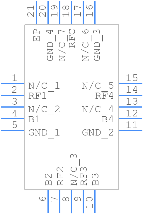 MASW-011040-TR0500 - MACOM - PCB symbol