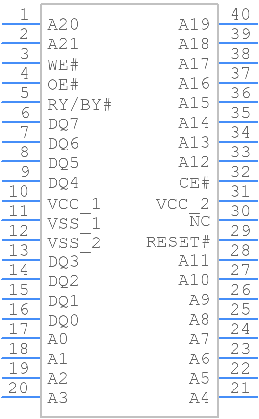 AM29F032B-120FCB - AMD - PCB symbol