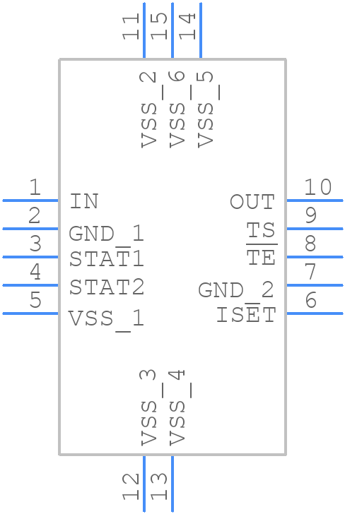 BQ24081DRCR - Texas Instruments - PCB symbol