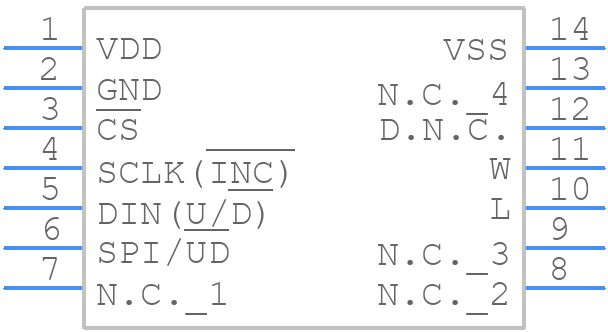 MAX5484EUD+T - Analog Devices - PCB symbol