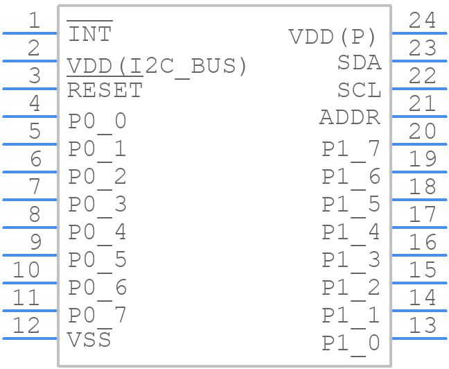 PI4IOE5V6416Q2LEX - Diodes Incorporated - PCB symbol