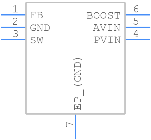 TPS40222DRPR - Texas Instruments - PCB symbol