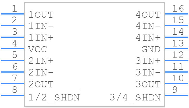 LMV324SIPWG4 - Texas Instruments - PCB symbol