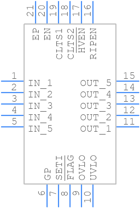 MAX17525ATP+T - Analog Devices - PCB symbol