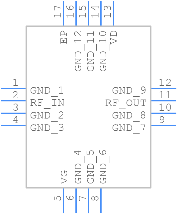 XB1007-QT-0G0T - Mimix - PCB symbol