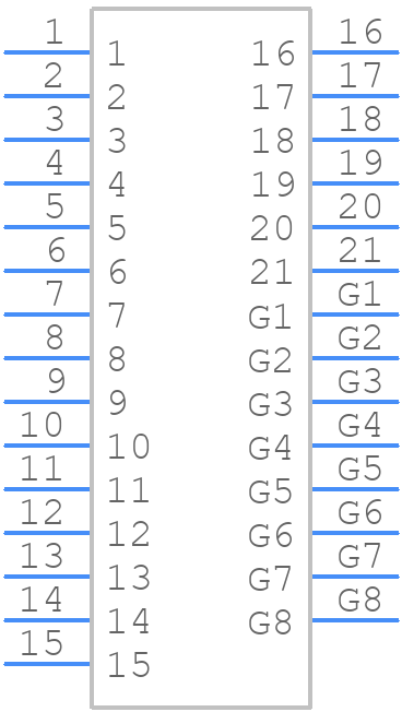 FI-RE21S-HF - JAE - PCB symbol