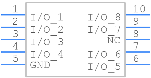 SP3003_08ATG - LITTELFUSE - PCB symbol