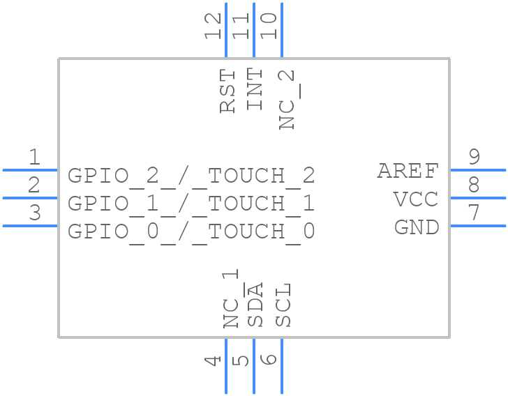 STMPE321 - STMicroelectronics - PCB symbol