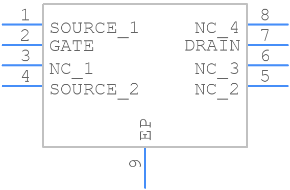 TAV2-501+ - Mini-Circuits - PCB symbol