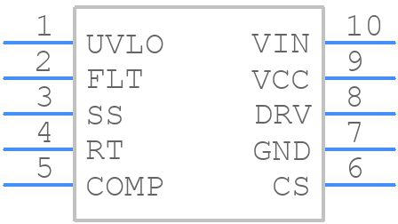 NCP12700BDNR2G - onsemi - PCB symbol