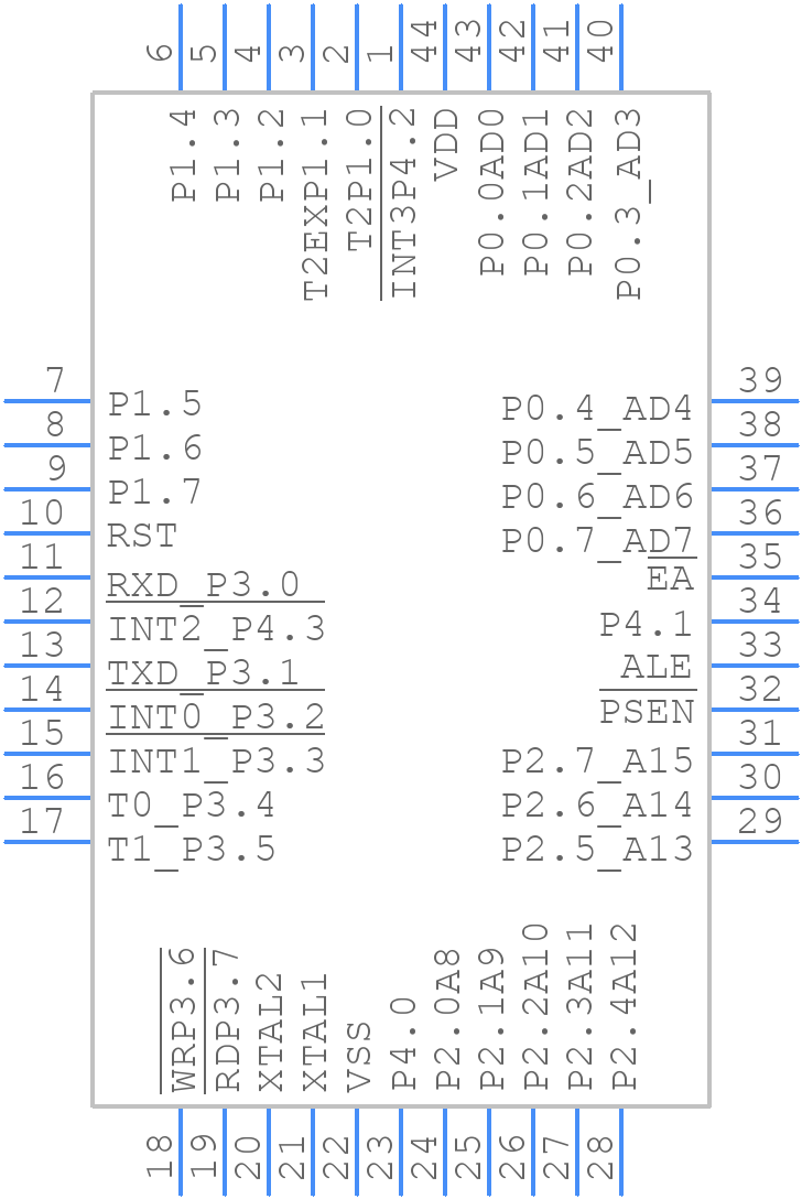 W78E365A40PL - Nuvoton - PCB symbol