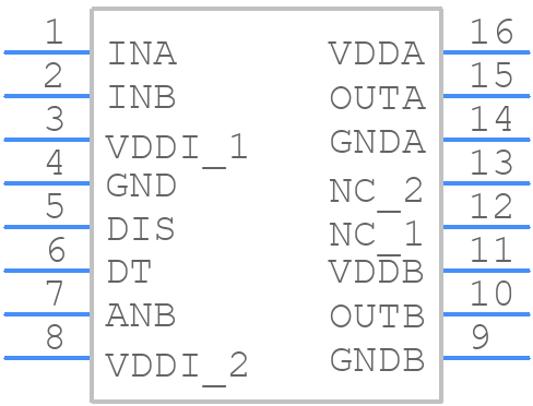 NCD57252DWR2G - onsemi - PCB symbol