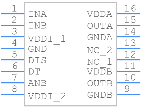 NCV57252DWR2G - onsemi - PCB symbol