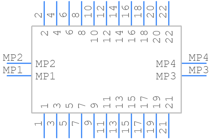 505066-2222 - Molex - PCB symbol