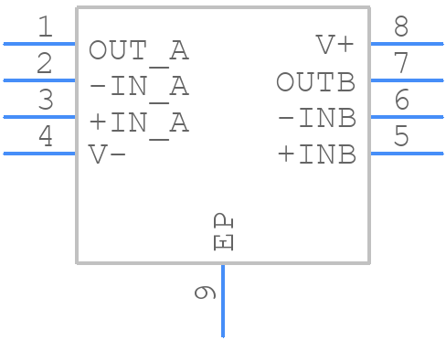 OPA1678IDRGT - Texas Instruments - PCB symbol
