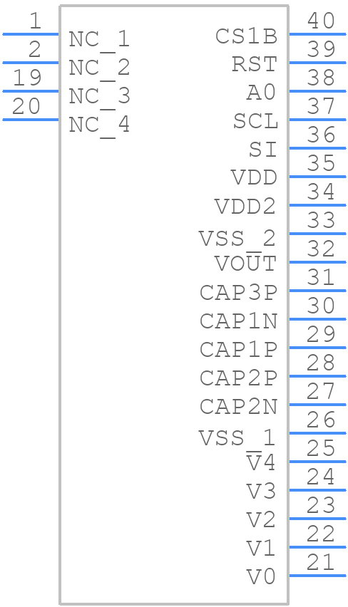 EADOGM132E-5 - Display Visions - PCB symbol