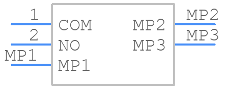 TL6155AF350Q - E-Switch - PCB symbol