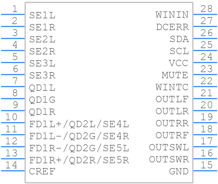 TDA7718N - STMicroelectronics - PCB symbol