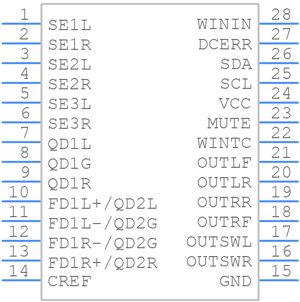 TDA7718B - STMicroelectronics - PCB symbol