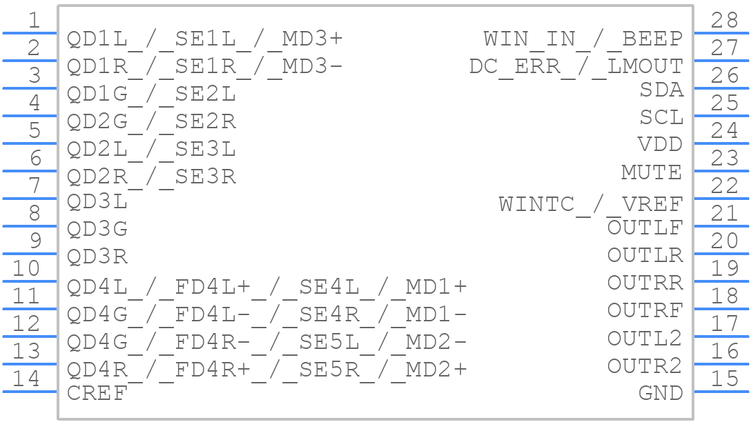 TDA7719TR - STMicroelectronics - PCB symbol
