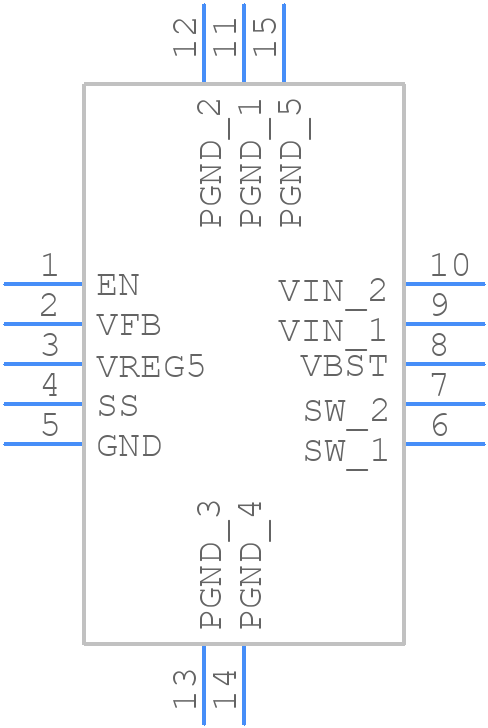 TPS54428DRCT - Texas Instruments - PCB symbol
