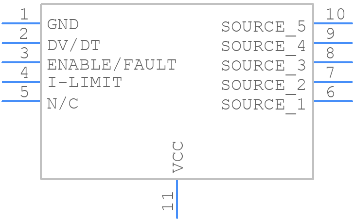 MP5000DQ-LF-Z - Monolithic Power Systems (MPS) - PCB symbol
