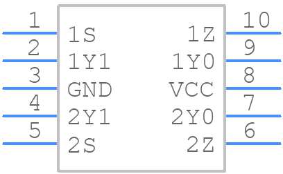 74LVC2G3157DP,118 - NXP - PCB symbol