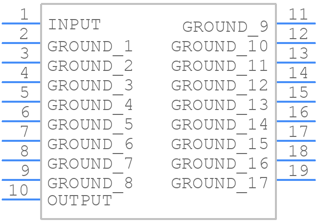 CBP-2250A+ - Mini-Circuits - PCB symbol