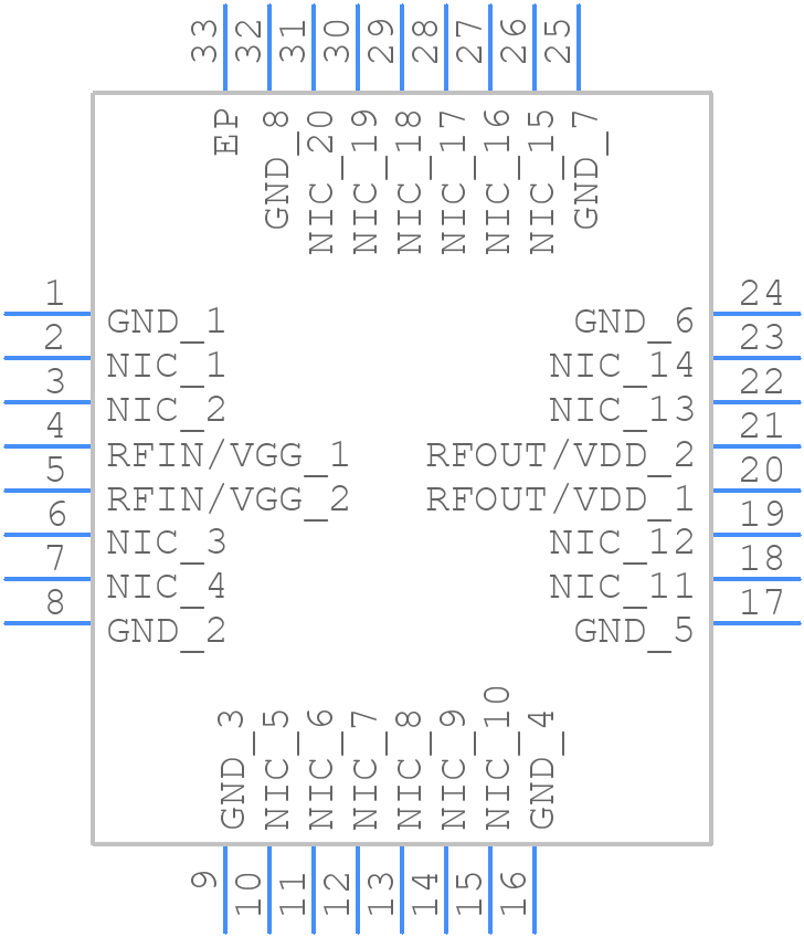 HMC1099PM5E - Analog Devices - PCB symbol