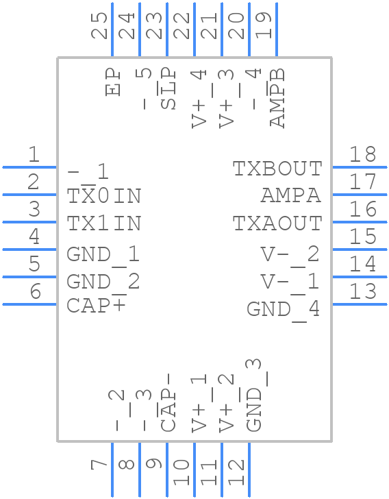 HI-8592PCIF - Holt Integrated Circuits Inc. - PCB symbol