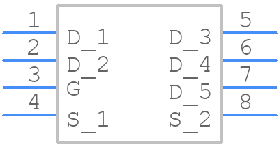 DMP6110SFDF-7 - Diodes Incorporated - PCB symbol