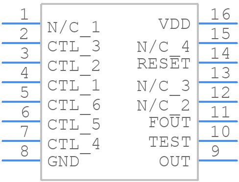 SPG8650B - EUROQUARTZ - PCB symbol