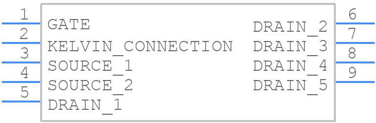 SiHH100N60E - Vishay - PCB symbol