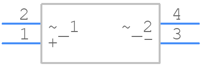 KBPC608 - SMC Diode Solutions - PCB symbol