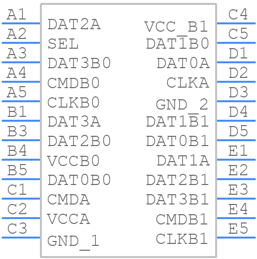 TXS02612ZQSR - Texas Instruments - PCB symbol