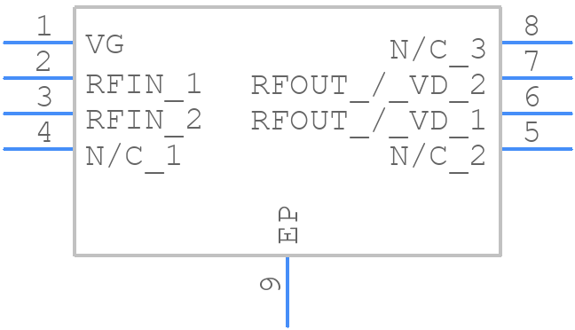 NPA1007-TR0100 - MACOM - PCB symbol
