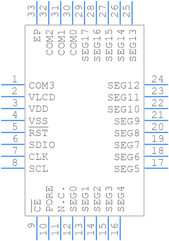 PCA8561BHN/AY - NXP - PCB symbol