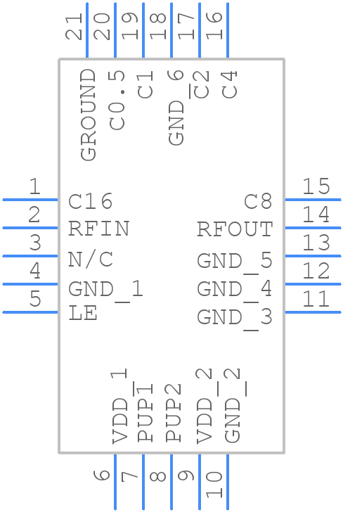 DAT-31R5A-PP+ - Mini-Circuits - PCB symbol